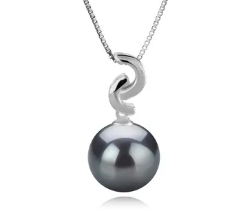 10-11mm Di Tahiti Pendente en Eilidh Nero