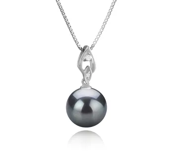 11-12mm Di Tahiti Pendente en Frida Nero