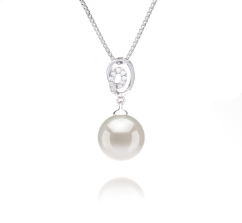 9-10mm di Perle Acqua Dolce Pendente en Kimberly Bianco