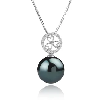 12-13mm Di Tahiti Pendente en Klara Nero