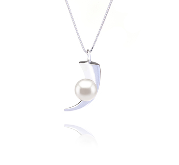 8-9mm di Perle Acqua Dolce Pendente en Larina Bianco