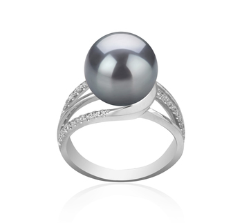 10-11mm Di Tahiti Anello en Layana Nero