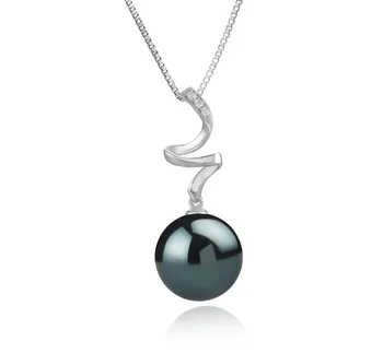 12-13mm Di Tahiti Pendente en Lydia Nero