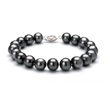 8.5-9mm AA Quality di Perle Acqua Dolce Bracciale in Nero