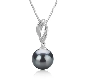9-10mm Di Tahiti Pendente en Shamara Nero