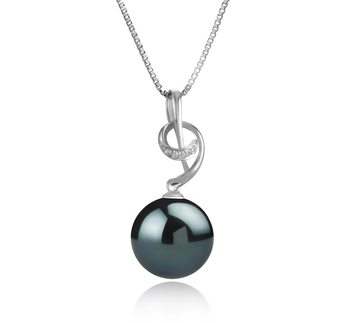 11-12mm Di Tahiti Pendente en Sofie Nero