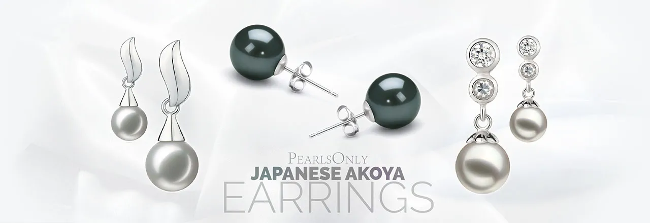 Landing banner for Japanese Akoya Earrings