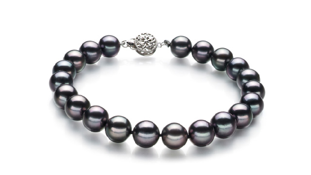 View Bracciale Akoya giapponese nero collection