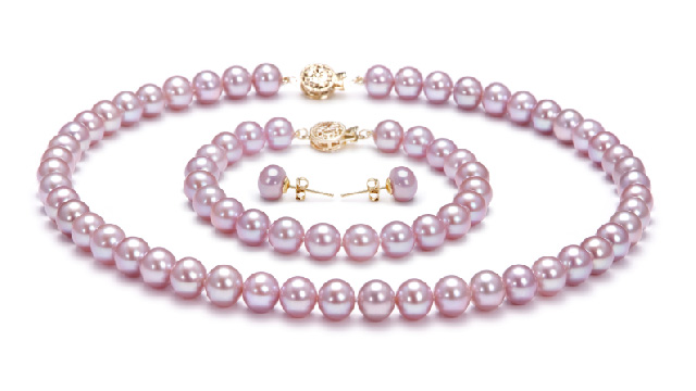 View Set di perle di lavanda collection