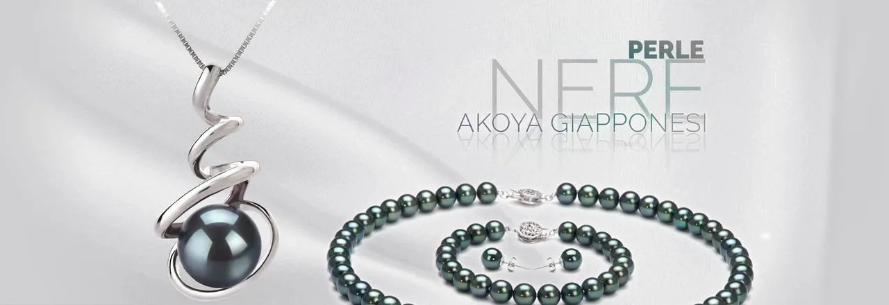 PearlsOnly Perle Akoya nere giapponesi